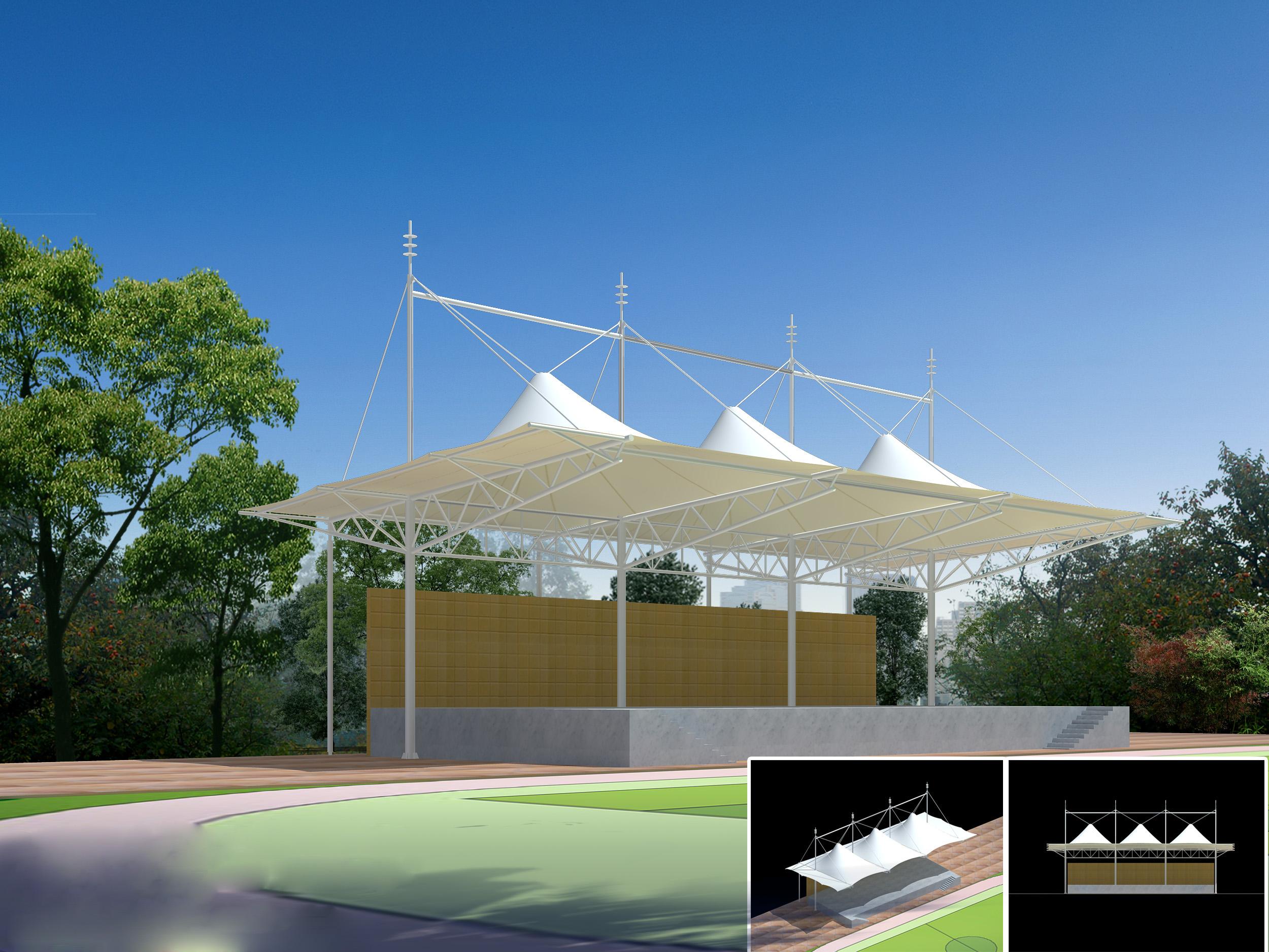 车棚膜结构价格解析：经济实用与美观设计的完美结合   