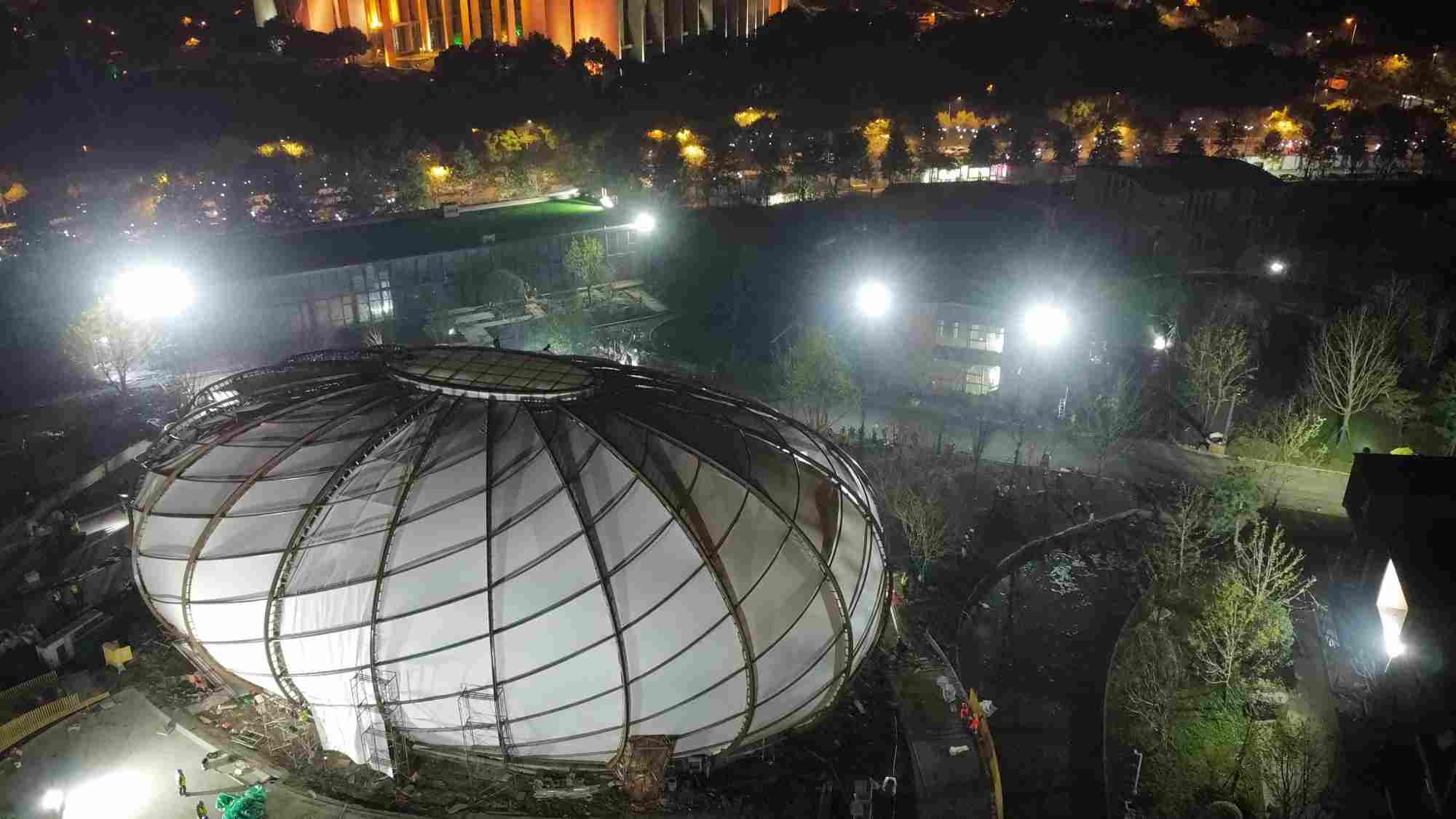 空间艺术与运动活力:探讨体育场馆膜结构顶棚的设计与应用-1