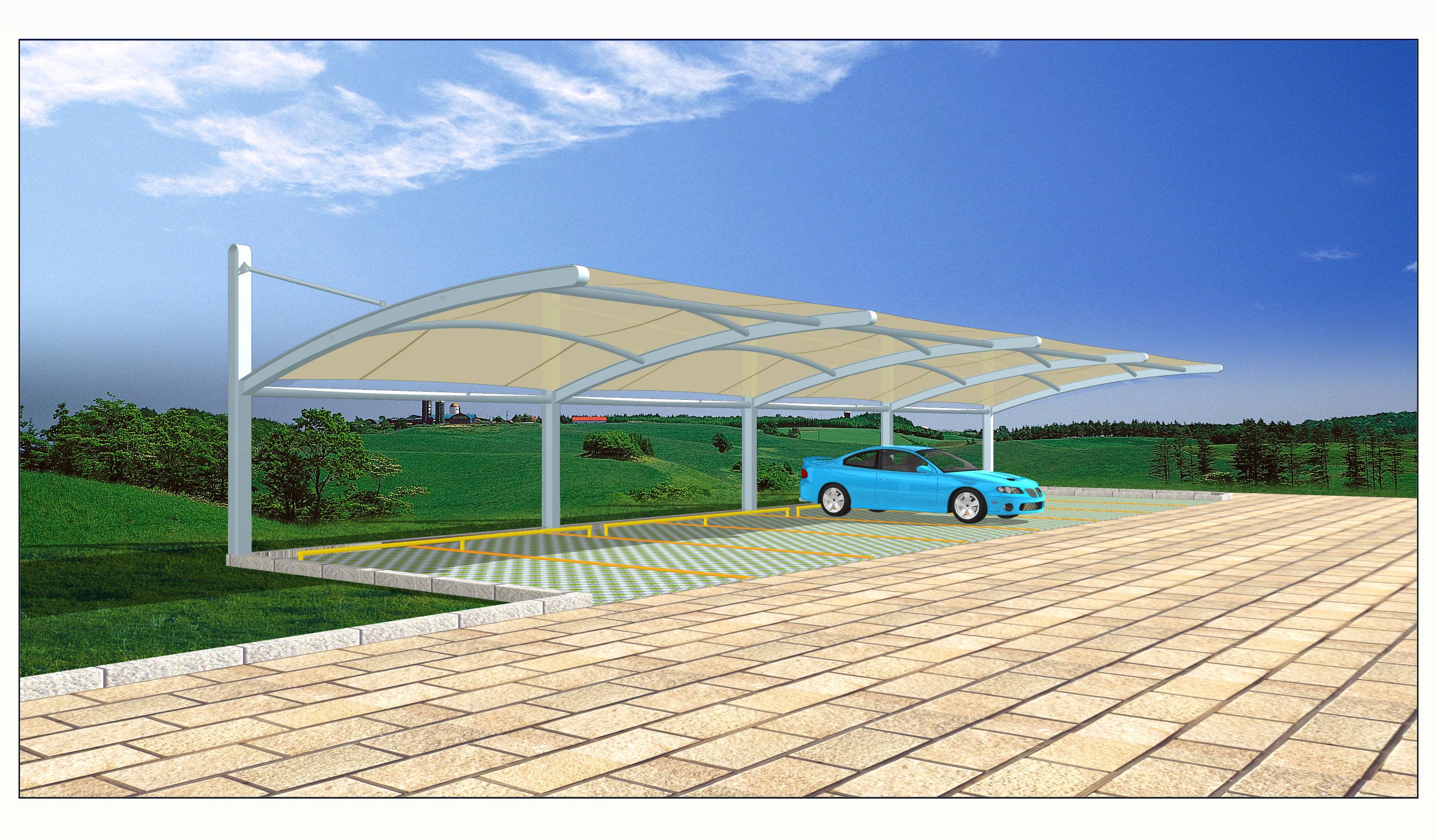 《创新科技:探索8字型膜结构车棚的魅力-1