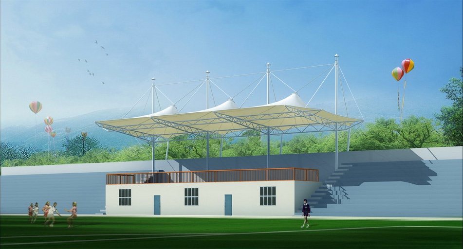 探索膜结构体育场看台:设计与施工的完美融合-1